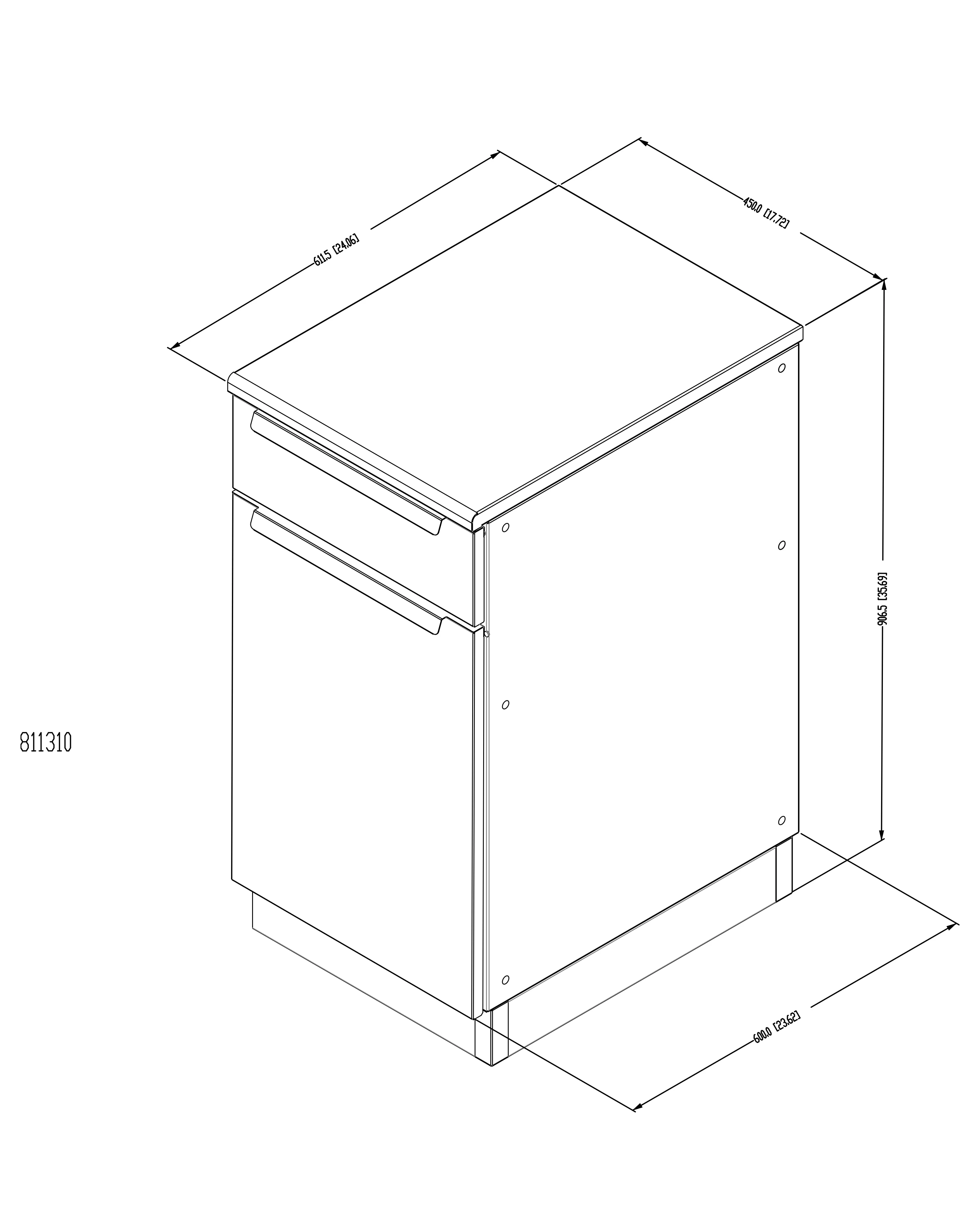 Baron Waste Organizer Cabinet - Image 2
