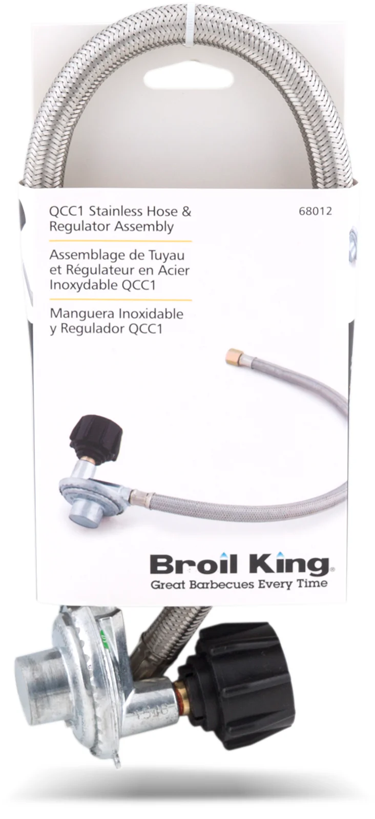 Braided Stainless QCC1 Hose And Regulator - Image 2